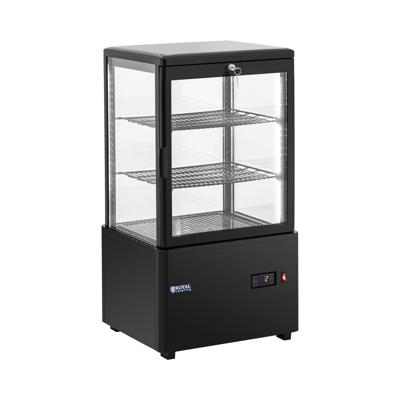 Koelvitrine - 58 L - 3 niveaus - zwart - vergrendeling