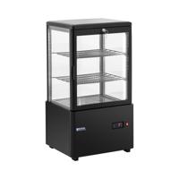 Koelvitrine - 58 L - 3 niveaus - zwart - vergrendeling