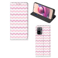 Xiaomi Redmi Note 10 4G | 10S | Poco M5s | Hoesje met Magneet | Waves Roze