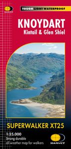 Wandelkaart Knoydart / Kintail / Glen Shiel harvey | Harvey Maps