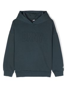 Dkny Kids hoodie à logo imprimé - Bleu