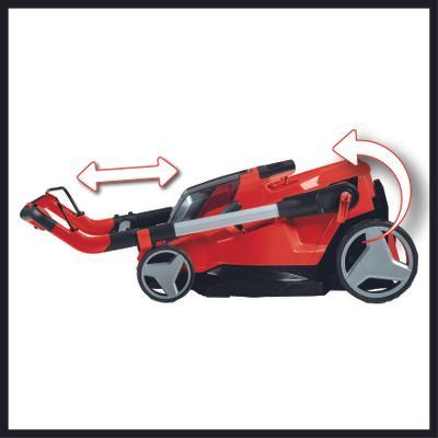 Einhell RASARRO 36/42 (2x5,2Ah) Duwgrasmaaier Batterij/Accu Zwart, Rood
