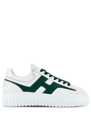 Hogan baskets H-Stripes en cuir - Blanc