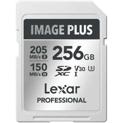 Lexar Image Plus 256GB SDXC UHS-I V30 - R205/W150 MB/s