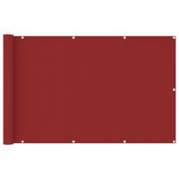 VidaXL Balkonscherm 120x600 cm hdpe rood