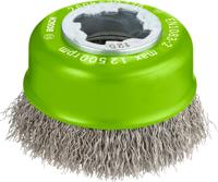 Bosch Accessoires X-LOCK Komstaalborstel gegolfde draad, roestvrij 75mm 0.3mm - 1 stuk(s) - 2608620728