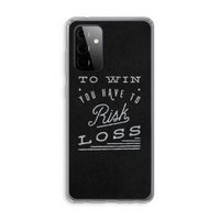 Risk loss: Samsung Galaxy A72 Transparant Hoesje
