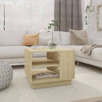 Salontafel 55x55x43 cm bewerkt hout sonoma eikenkleurig