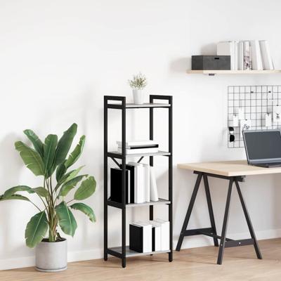 Boekenkast Grijs sonoma 40 x 30 x 118 cm Hout en Staal