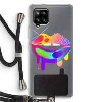 Lip Palette: Samsung Galaxy A42 5G Transparant Hoesje met koord