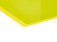 Boekensteun MAUL 10x10x13cm acryl neon geel - thumbnail