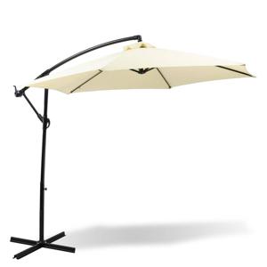 MaxxGarden Zweefparasol - Ø300 cm - Frame Royal Grey (champagne)