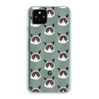 It's a Purrr Case: Google Pixel 5a 5G Transparant Hoesje