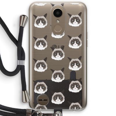 It's a Purrr Case: LG K10 (2017) Transparant Hoesje met koord