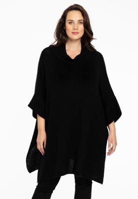 Yoek Poncho | Zwart | Maat 54/56