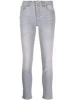 LIU JO jean skinny à patch logo - Gris