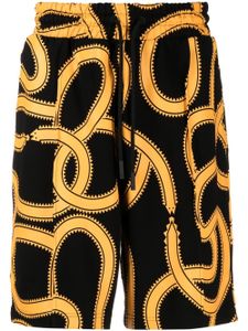 Marcelo Burlon County of Milan Snakes print track shorts - Noir