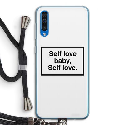 Self love: Samsung Galaxy A50 Transparant Hoesje met koord