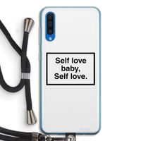 Self love: Samsung Galaxy A50 Transparant Hoesje met koord