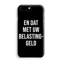 Belastinggeld - Zwart: iPhone 8 Plus Volledig Geprint Hoesje