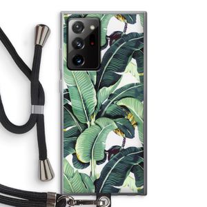 Bananenbladeren: Samsung Galaxy Note 20 Ultra / Note 20 Ultra 5G Transparant Hoesje met koord