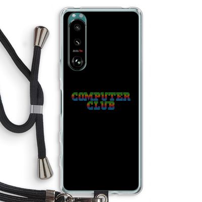 Retro: Sony Xperia 5 III Transparant Hoesje met koord