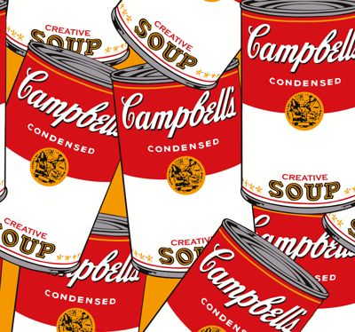 Campbells andy warhol behang kunst