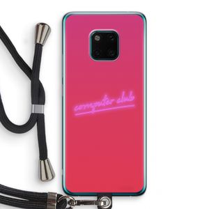 Vice Glow: Huawei Mate 20 Pro Transparant Hoesje met koord