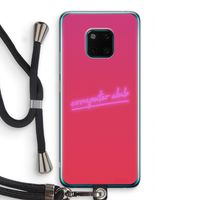 Vice Glow: Huawei Mate 20 Pro Transparant Hoesje met koord