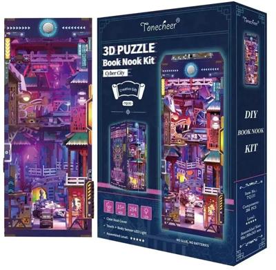 Tone-cheer Book Nook Cyber City DIY Modelbouw Knutselen
