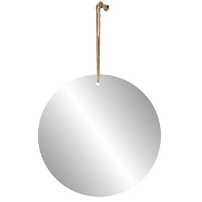 Natural Living spiegel - moderne look - rond - naturel - jute touw - D30 cm
