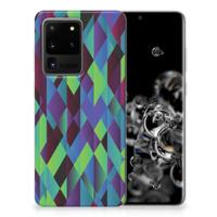 Samsung Galaxy S20 Ultra | TPU Hoesje | Abstract Green Blue