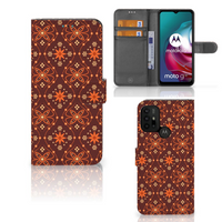 Motorola Moto G10 | G20 | G30 Telefoon Hoesje Batik Brown