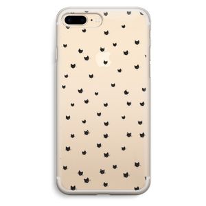Kleine kattenkopjes: iPhone 7 Plus Transparant Hoesje