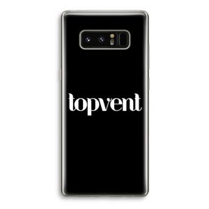 Topvent Zwart: Samsung Galaxy Note 8 Transparant Hoesje