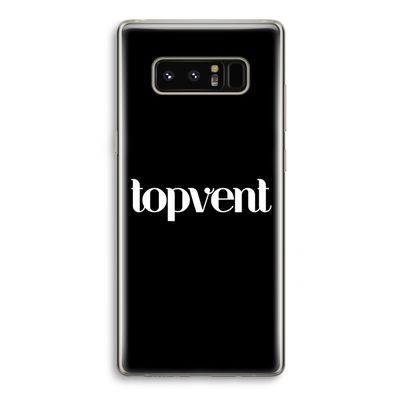 Topvent Zwart: Samsung Galaxy Note 8 Transparant Hoesje