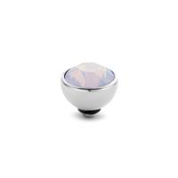 Melano Twisted Basic CZ Steentje Milk Pink | Zilver