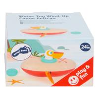 Small Foot badspeelgoed houten kano pelikaan opwindbaar