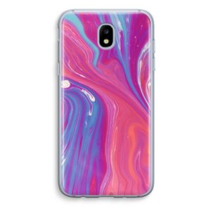 Paarse stroom: Samsung Galaxy J5 (2017) Transparant Hoesje