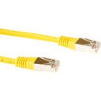 ACT Gele 10 meter LSZH F/UTP CAT5E patchkabel met RJ45 connectoren