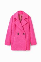 Bouclé jas met overslag - RED - 13/14