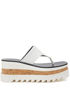 Stella McCartney sandales Sneakelyse 80 mm à plateforme - Blanc