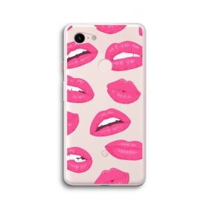 Bite my lip: Google Pixel 3 XL Transparant Hoesje