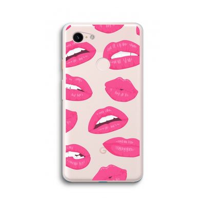 Bite my lip: Google Pixel 3 XL Transparant Hoesje