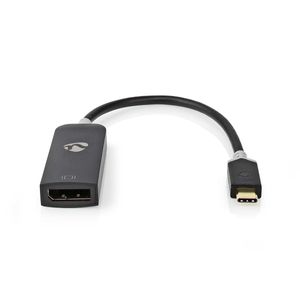 Nedis USB-C©-adapterkabel | Type-C© Male - DisplayPort Female | 0,2 m | Antraciet