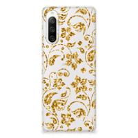 Sony Xperia 10 IV | TPU Case | Gouden Bloemen