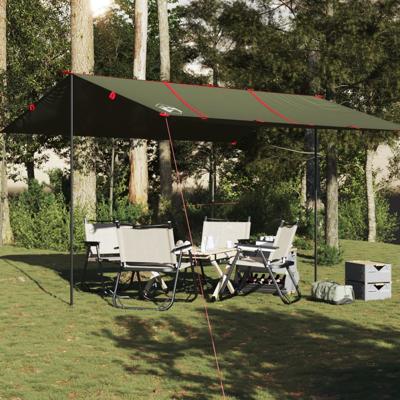 Kampeerluifel waterdicht 451x420 cm olijfgroen