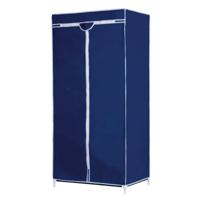 Mobiele opvouwbare kledingkast - garderobekast - 75 x 160 cm - blauw - Camping - zolder