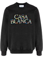 Casablanca sweat à logo appliqué - Noir - thumbnail