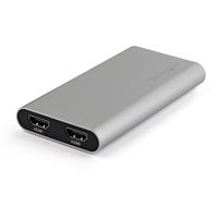 StarTech.com Thunderbolt 3 naar 2x HDMI adapter 4K 60Hz Mac en Windows compatibel - thumbnail